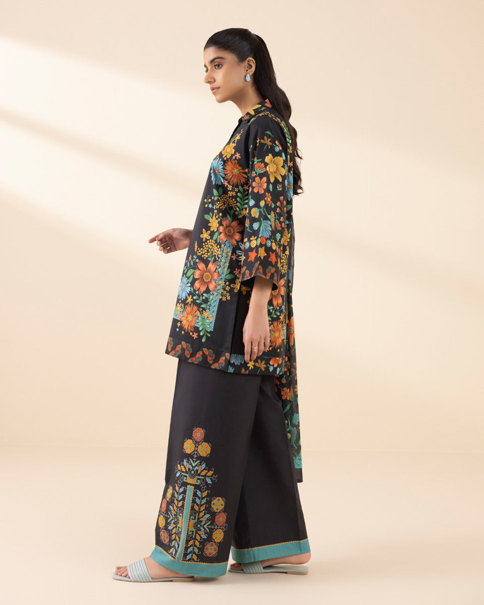 Unstitched Women's Multi Lawn 3 Piece Suit