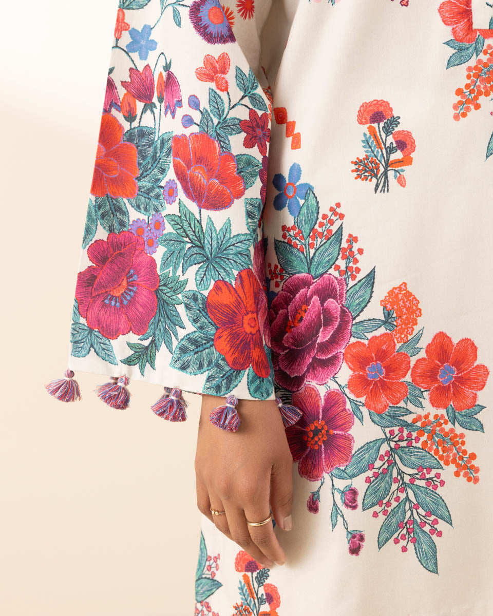 Unstitched Women's Multi Lawn 3 Piece Suit