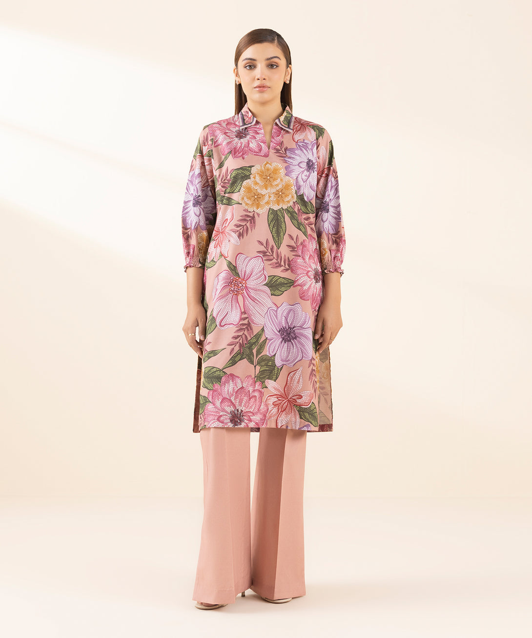 Women's Unstitched Lawn Printed Multi 2 Piece Suit