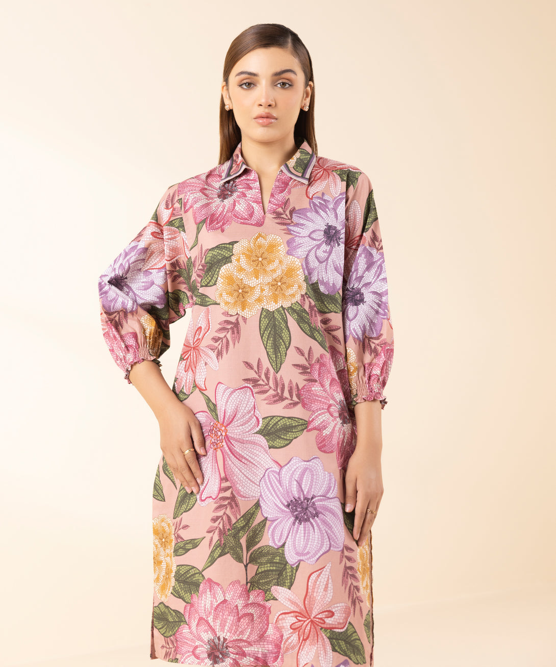Women's Unstitched Lawn Printed Multi 2 Piece Suit