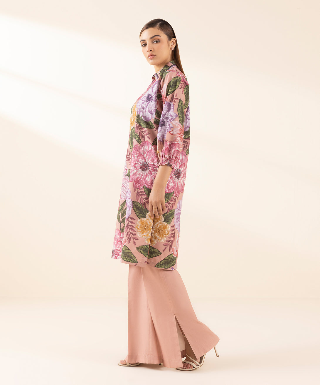 Women's Unstitched Lawn Printed Multi 2 Piece Suit