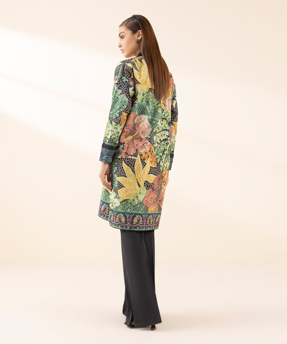 Women's Unstitched Lawn Printed Multi 2 Piece Suit