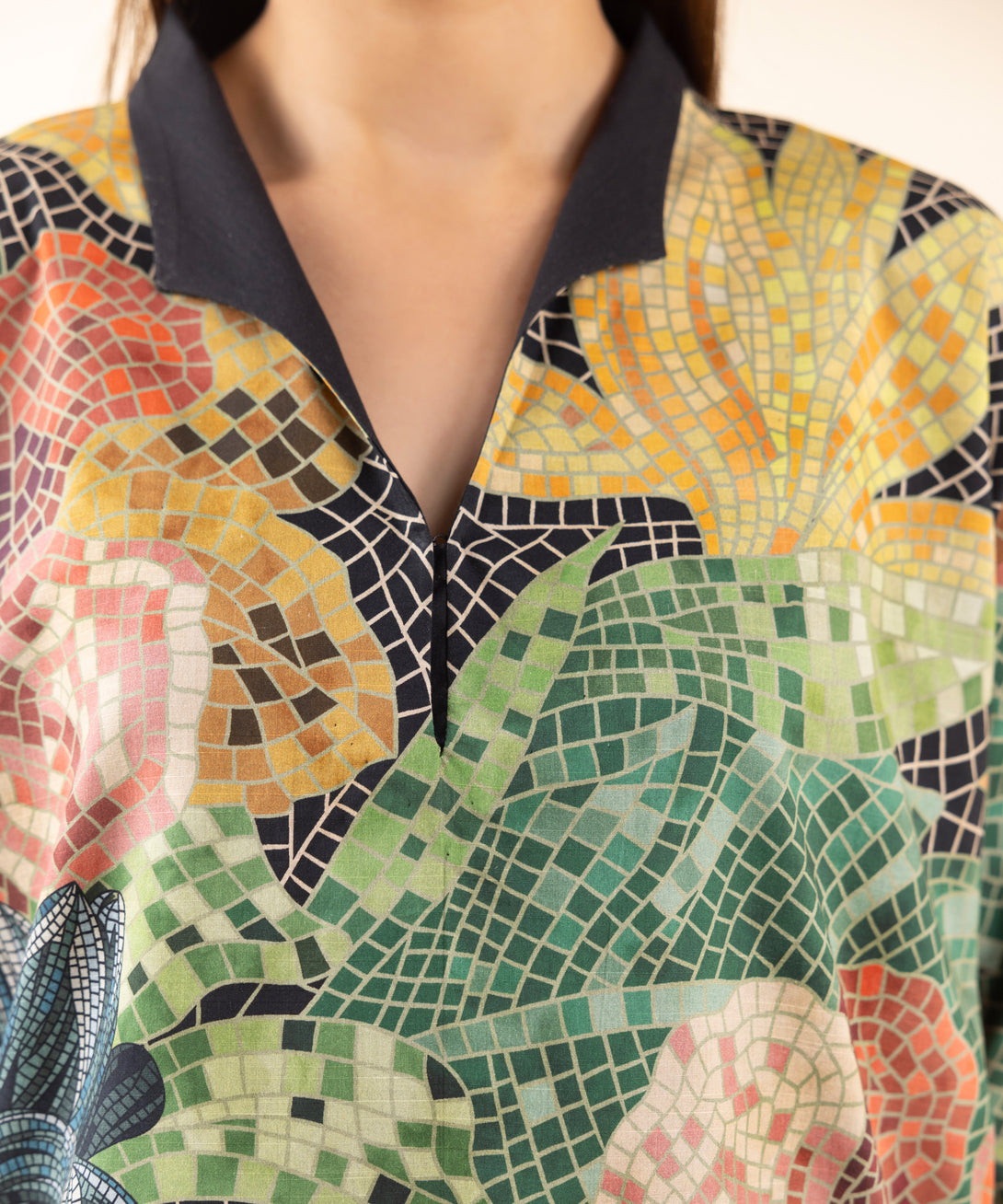 Women's Unstitched Lawn Printed Multi 2 Piece Suit