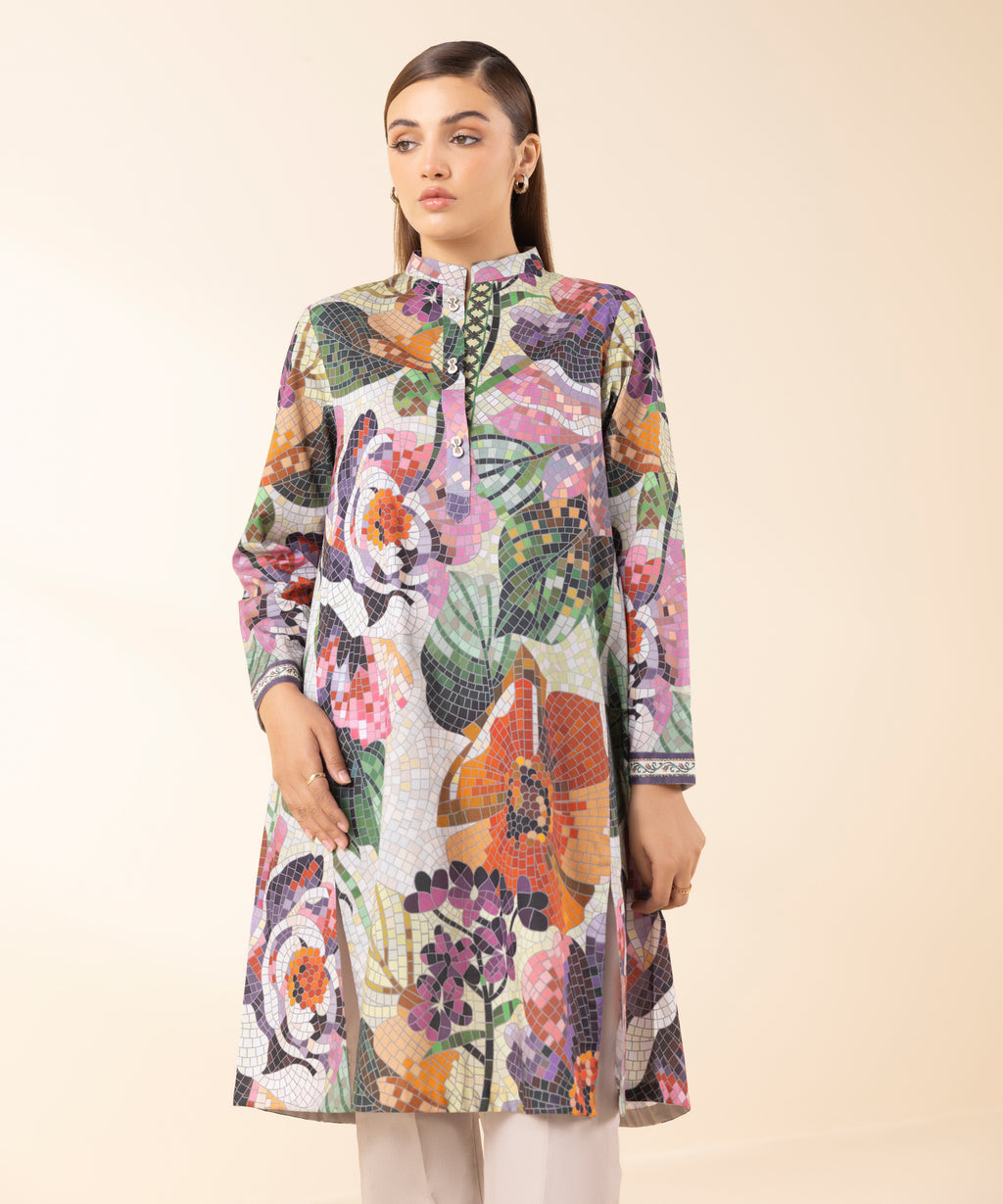 Women's Unstitched Lawn Printed Multi 2 Piece Suit