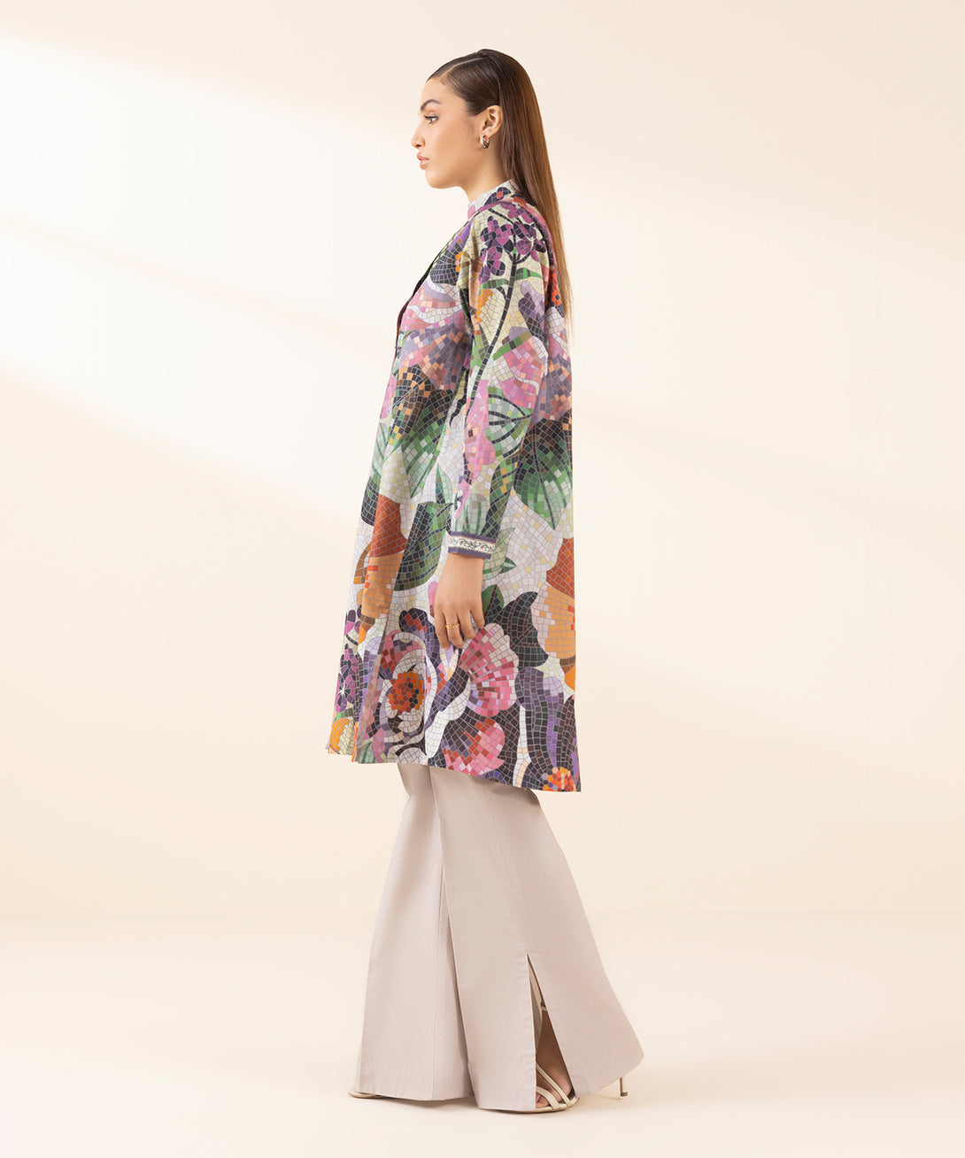 Women's Unstitched Lawn Printed Multi 2 Piece Suit