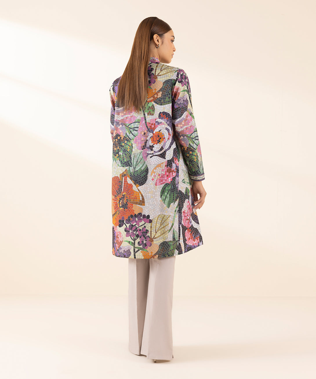 Women's Unstitched Lawn Printed Multi 2 Piece Suit