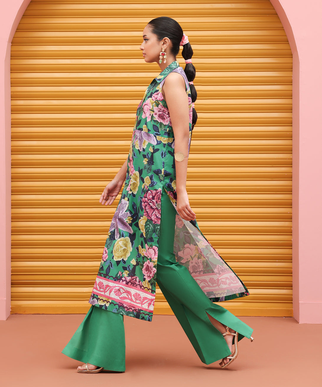 Women's Unstitched Lawn Printed Multi 2 Piece Suit