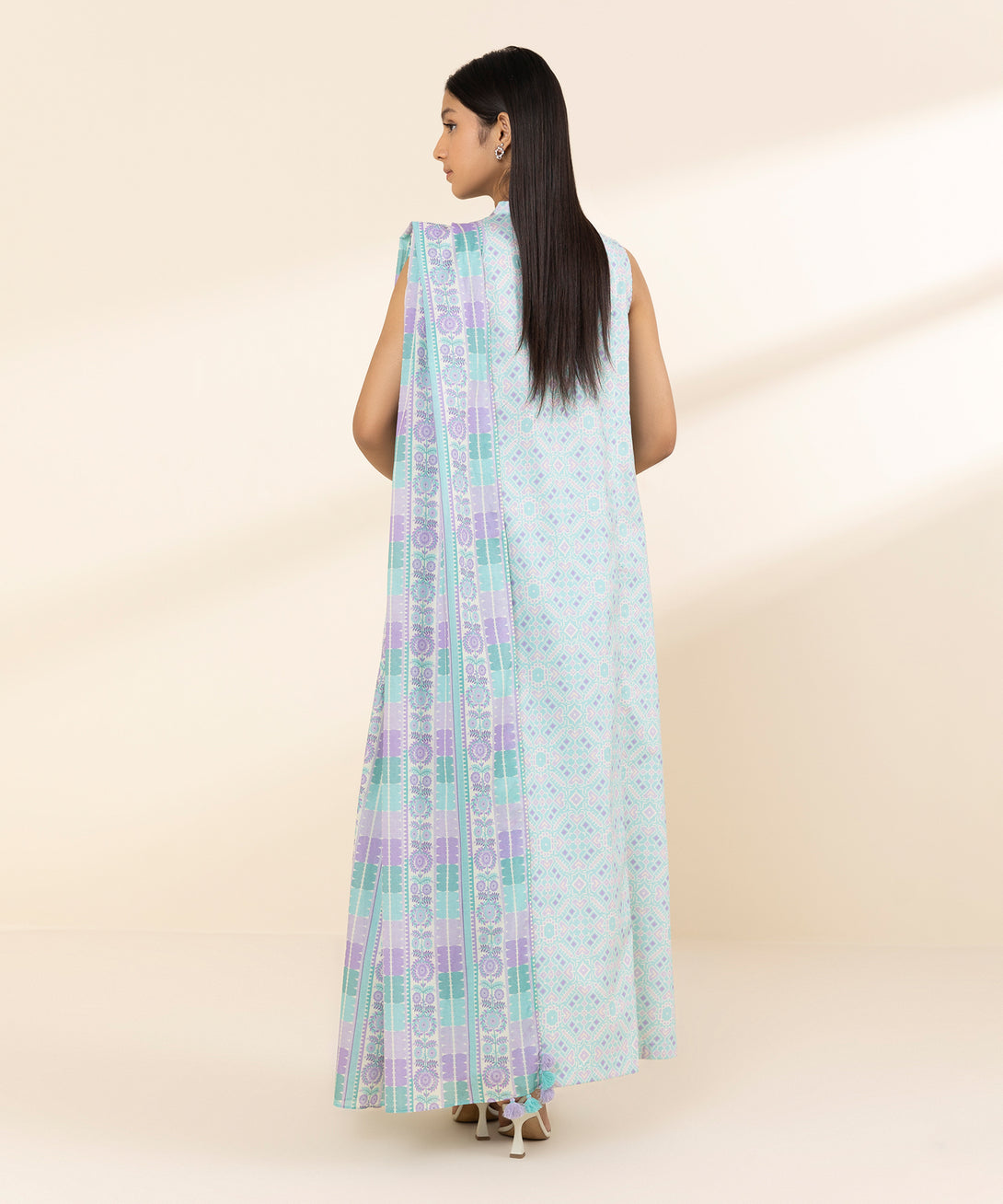 Women's Unstitched Lawn Printed Multi 3 Piece Suit