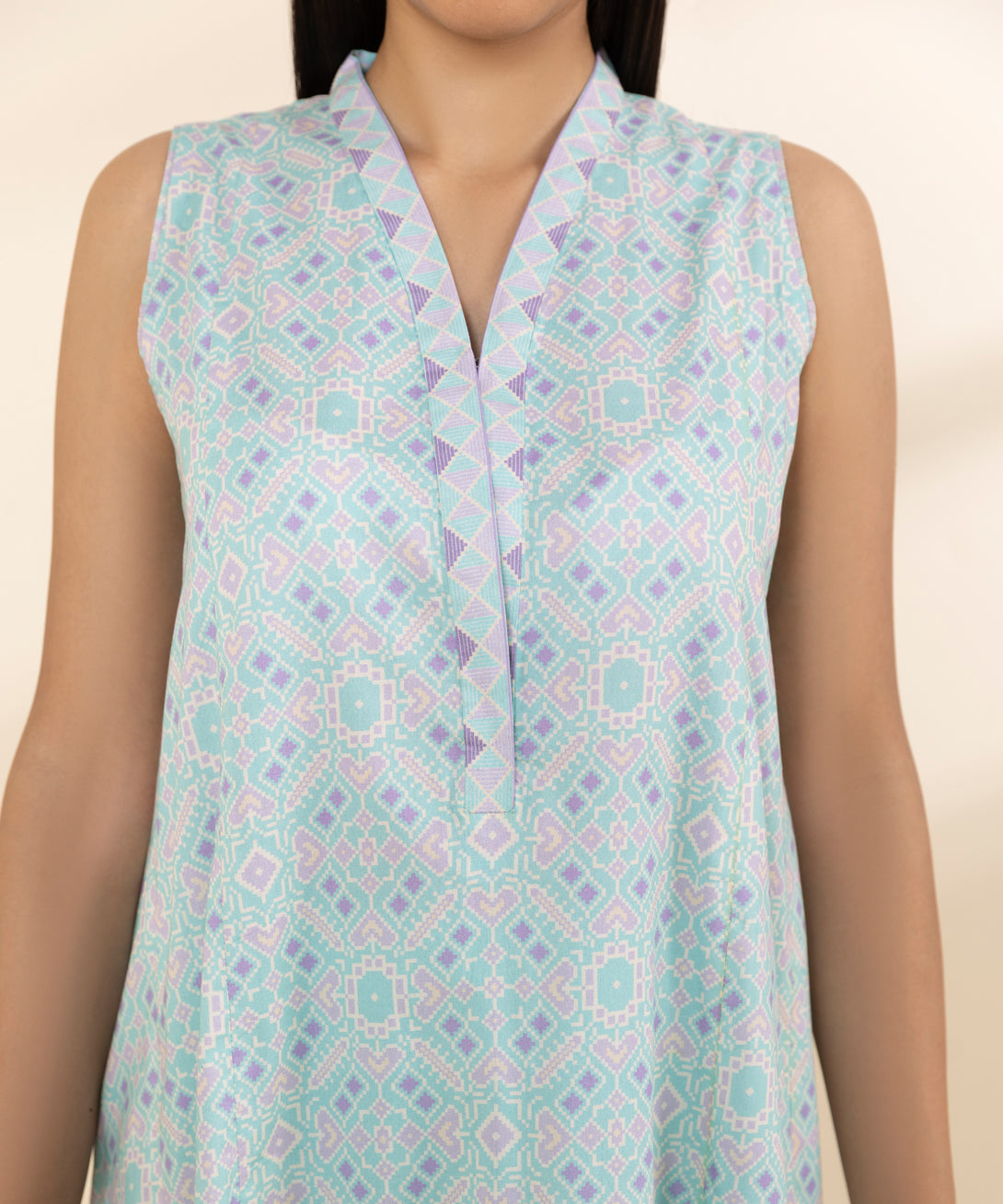 Women's Unstitched Lawn Printed Multi 3 Piece Suit