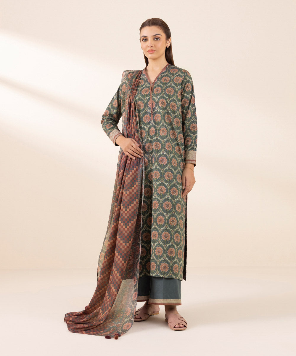 3 Piece - Printed Lawn Suit