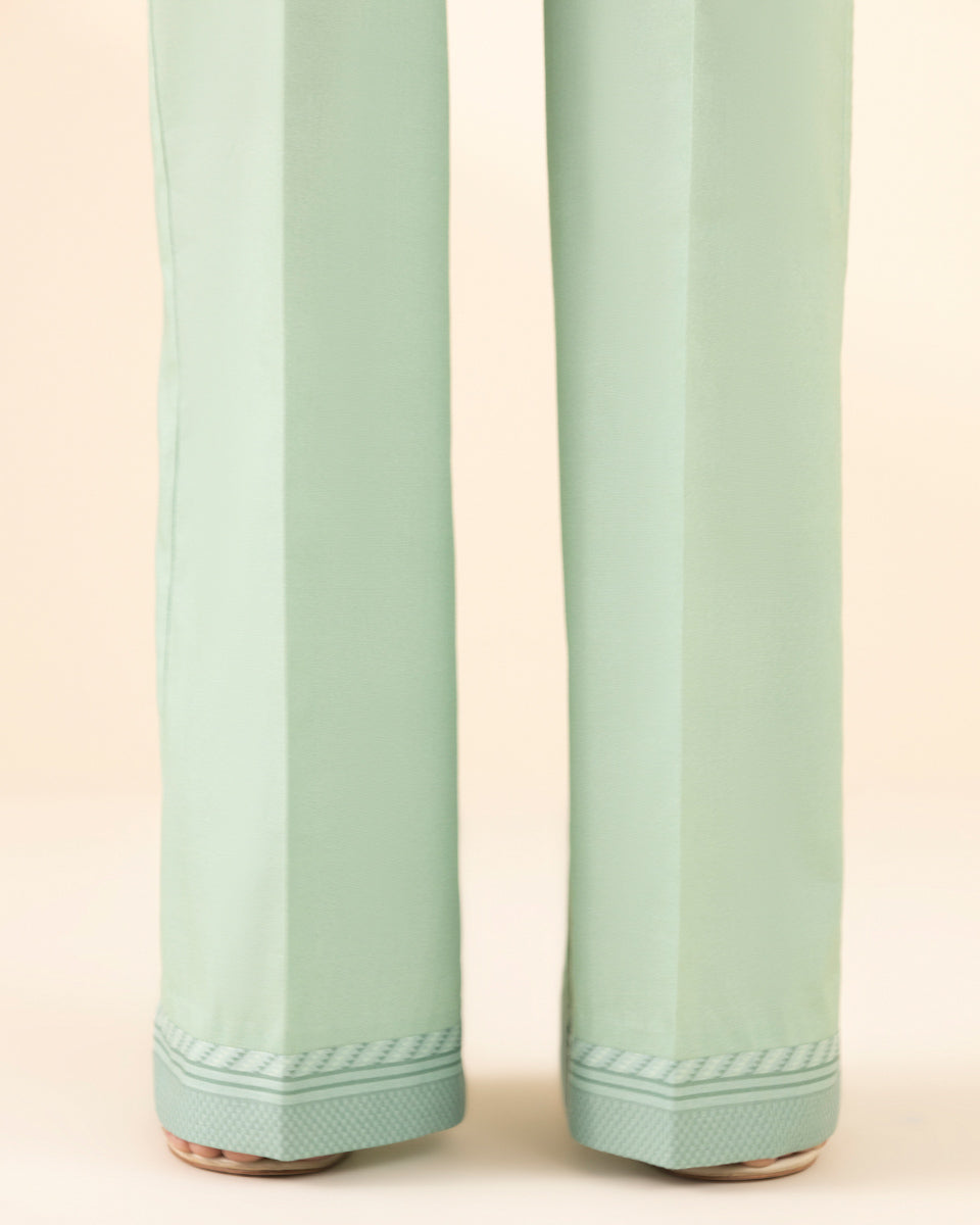 Unstitched Women's Green Lawn 3 Piece Suit