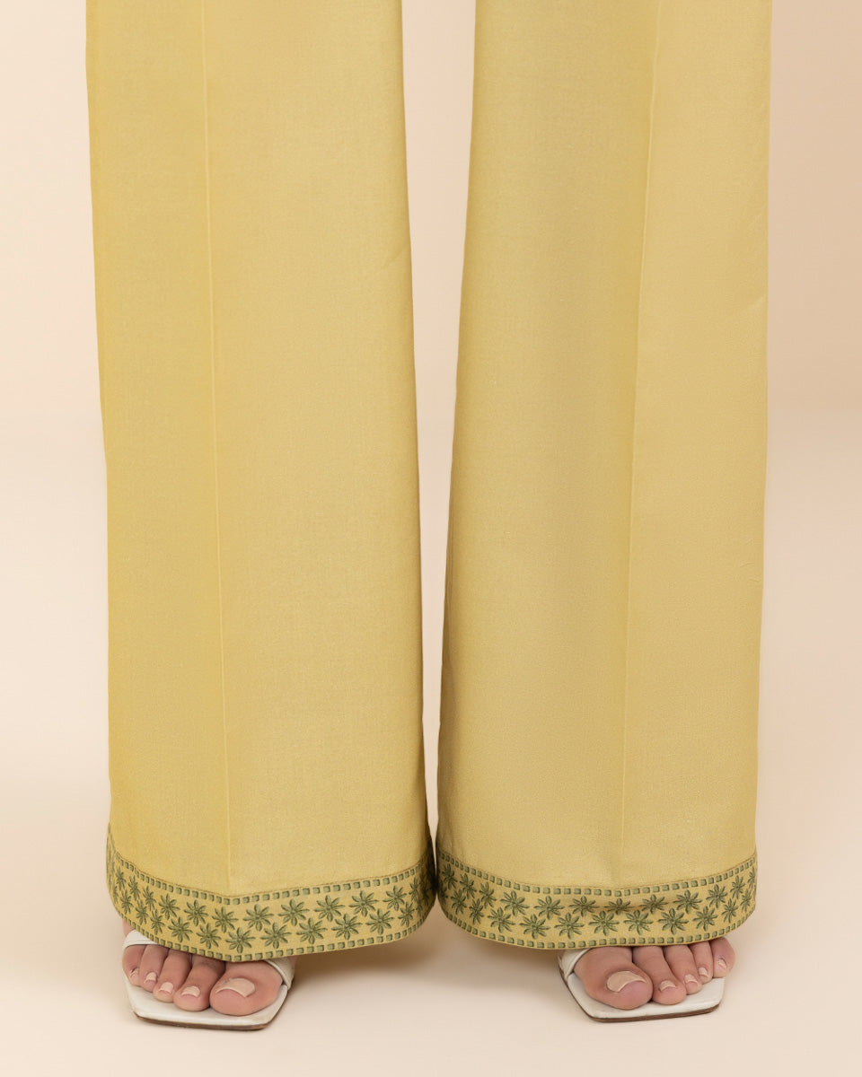 Unstitched Women's Yellow Lawn 3 Piece Suit