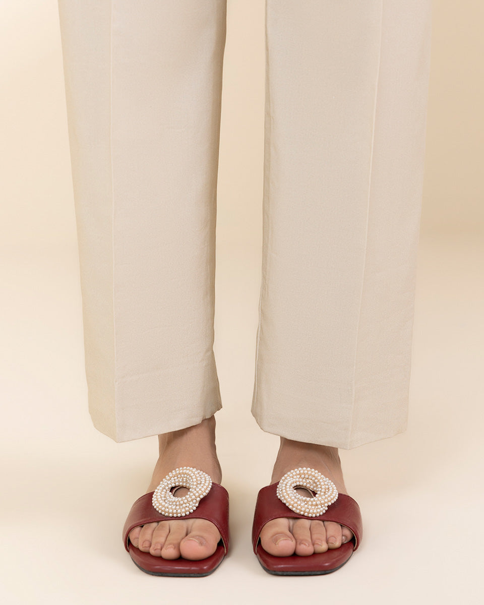 Unstitched Women's Off White Lawn 3 Piece Suit