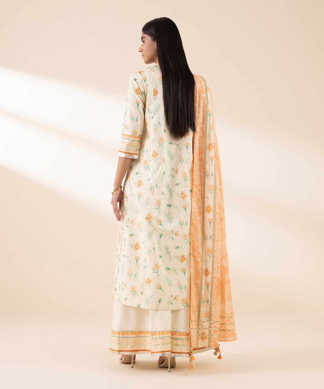 Women's Unstitched Lawn Printed Multi 3 Piece Suit