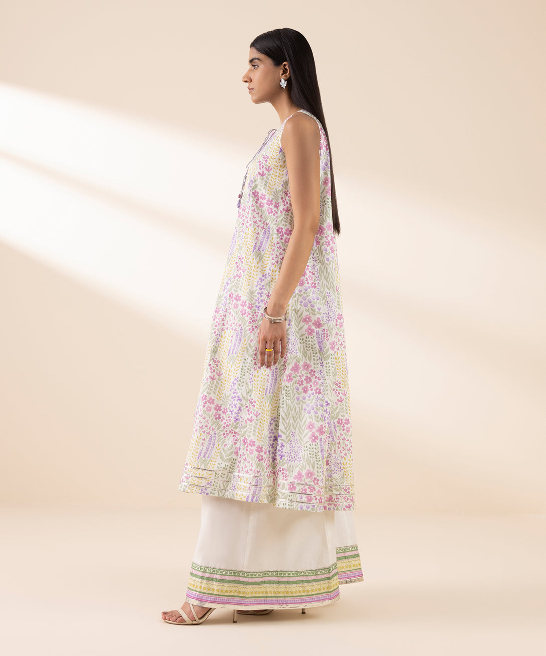 Women's Unstitched Lawn Printed Multi 3 Piece Suit