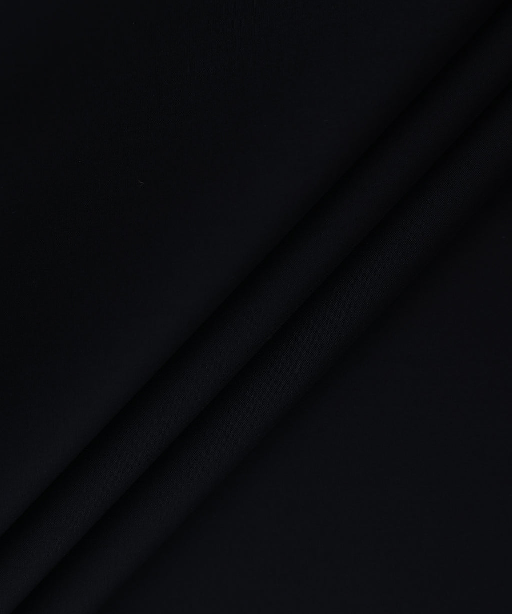 Men Unstitched Cotton Black Full Suit Fabric