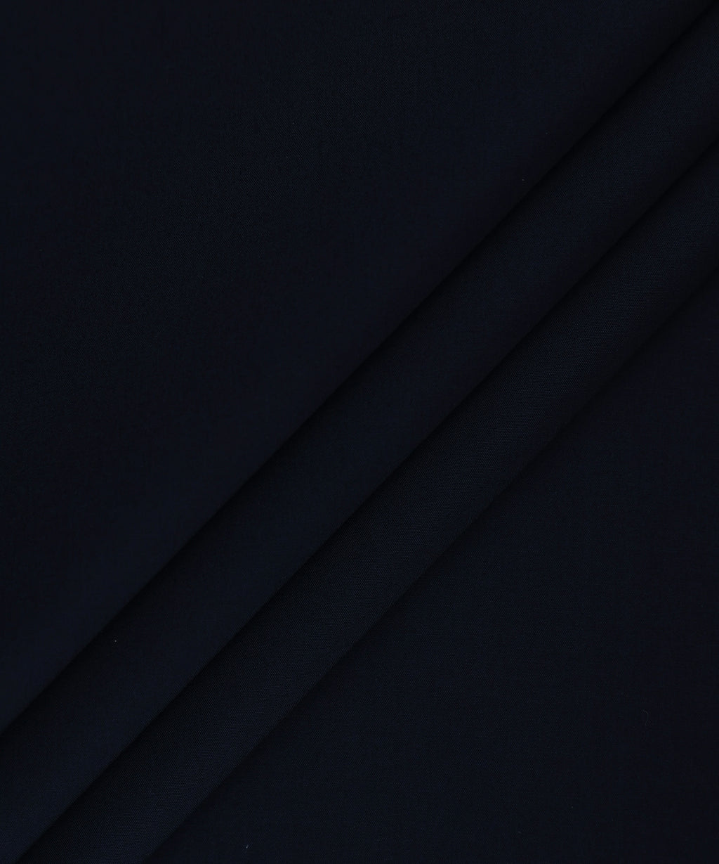 Men Unstitched Cotton Blue Full Suit Fabric