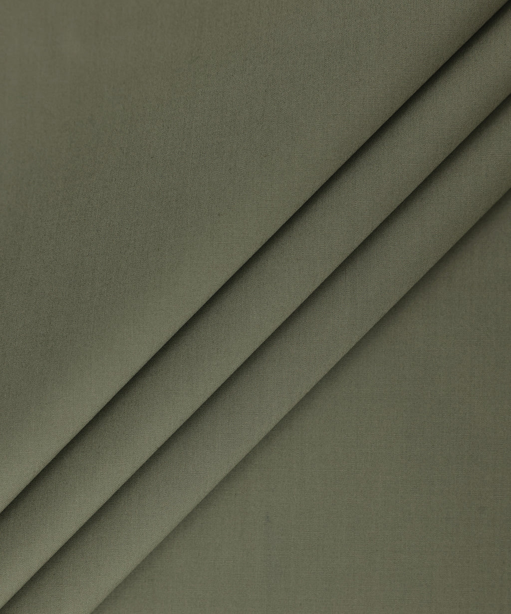 Men Unstitched Cotton Brown Full Suit Fabric
