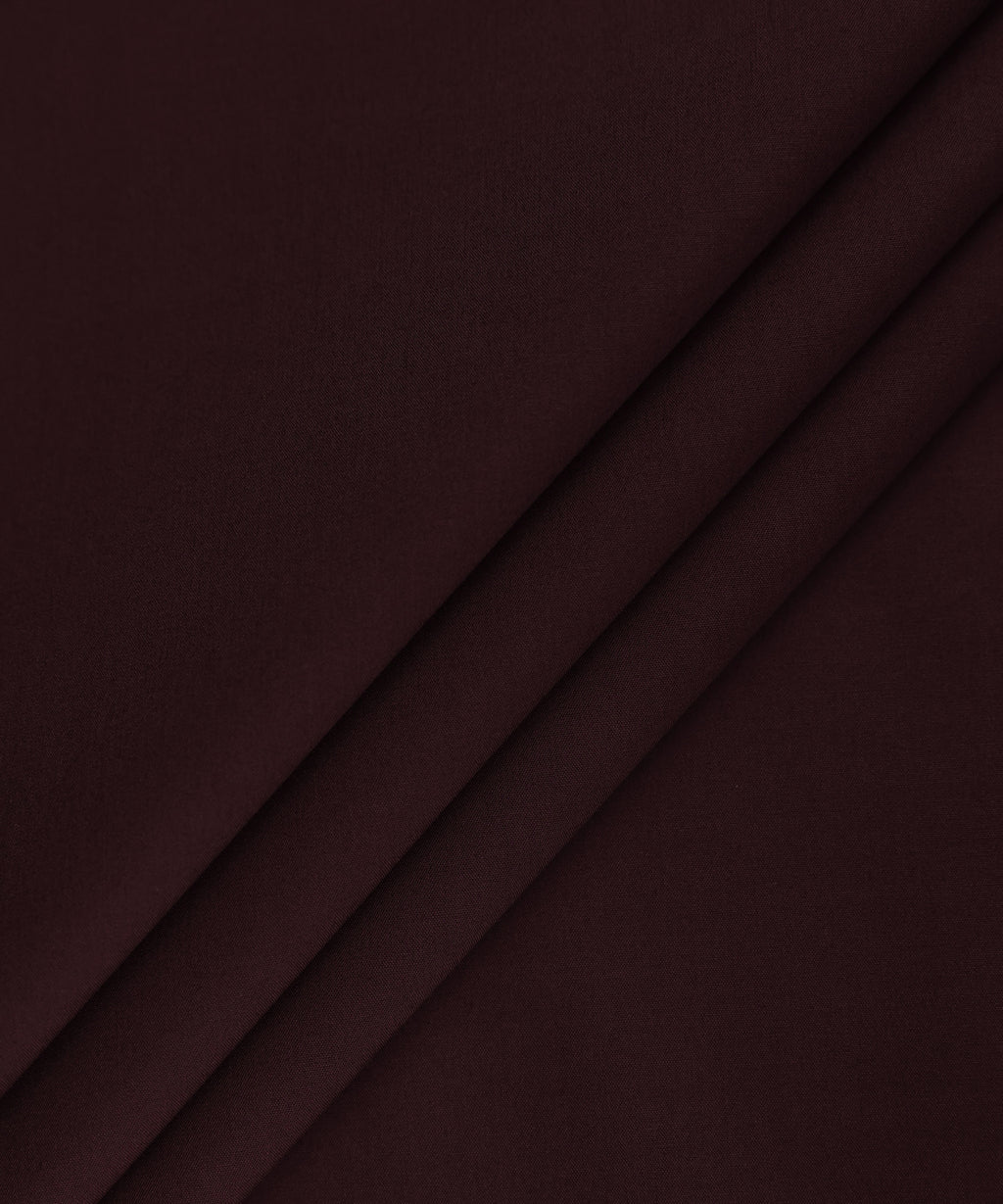 Men Unstitched Cotton Maroon Full Suit Fabric