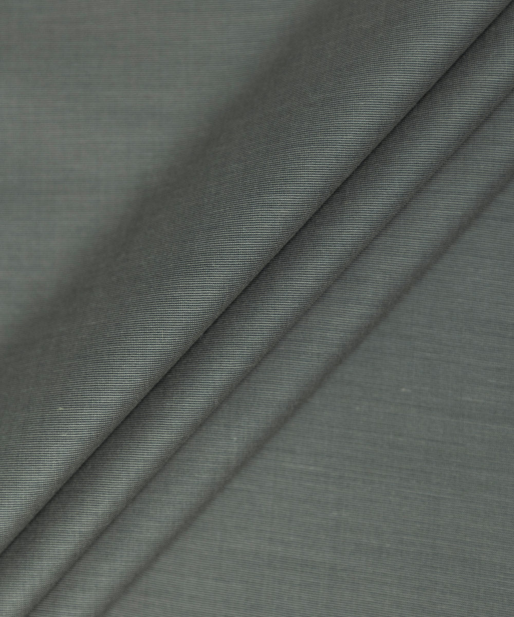 Mens Unstitched Grey Poly Viscose Blend full suit fabric