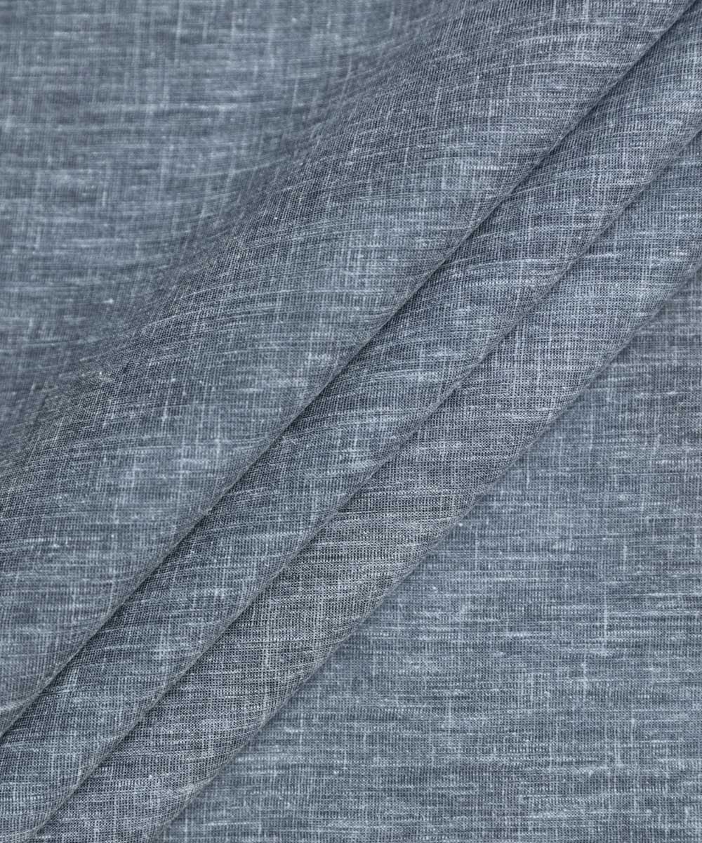 Men's Unstitched Grey Premium Wash & Wear Full Suit Fabric