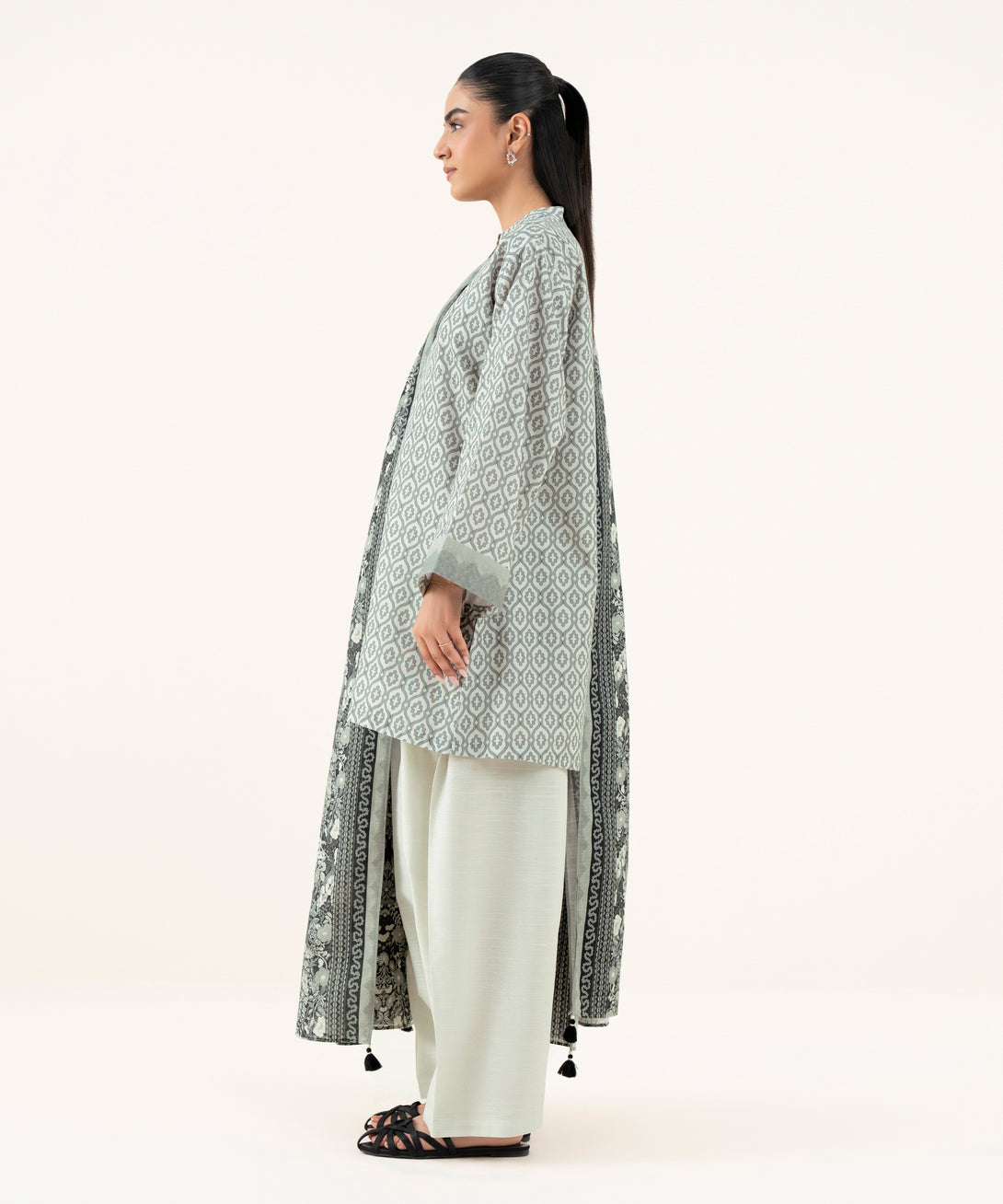 Women's Unstitched Lawn Printed Multi Two Piece Suit