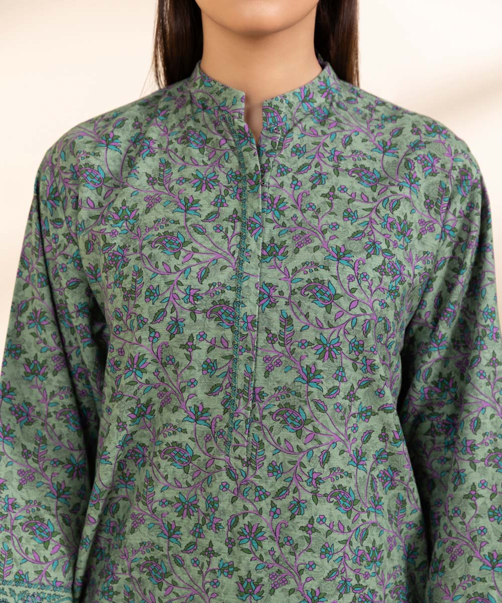 Women's Unstitched Light Khaddar Shirt and Dupatta