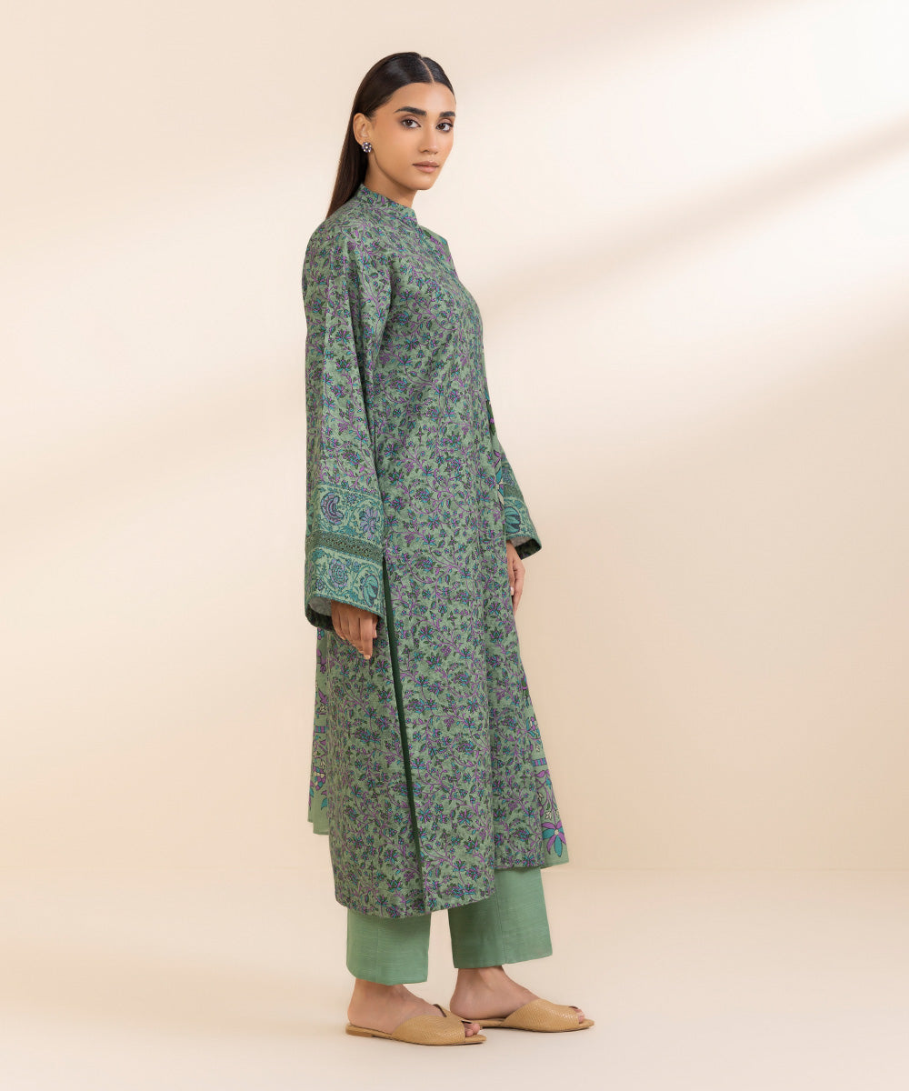 Women's Unstitched Light Khaddar Shirt and Dupatta