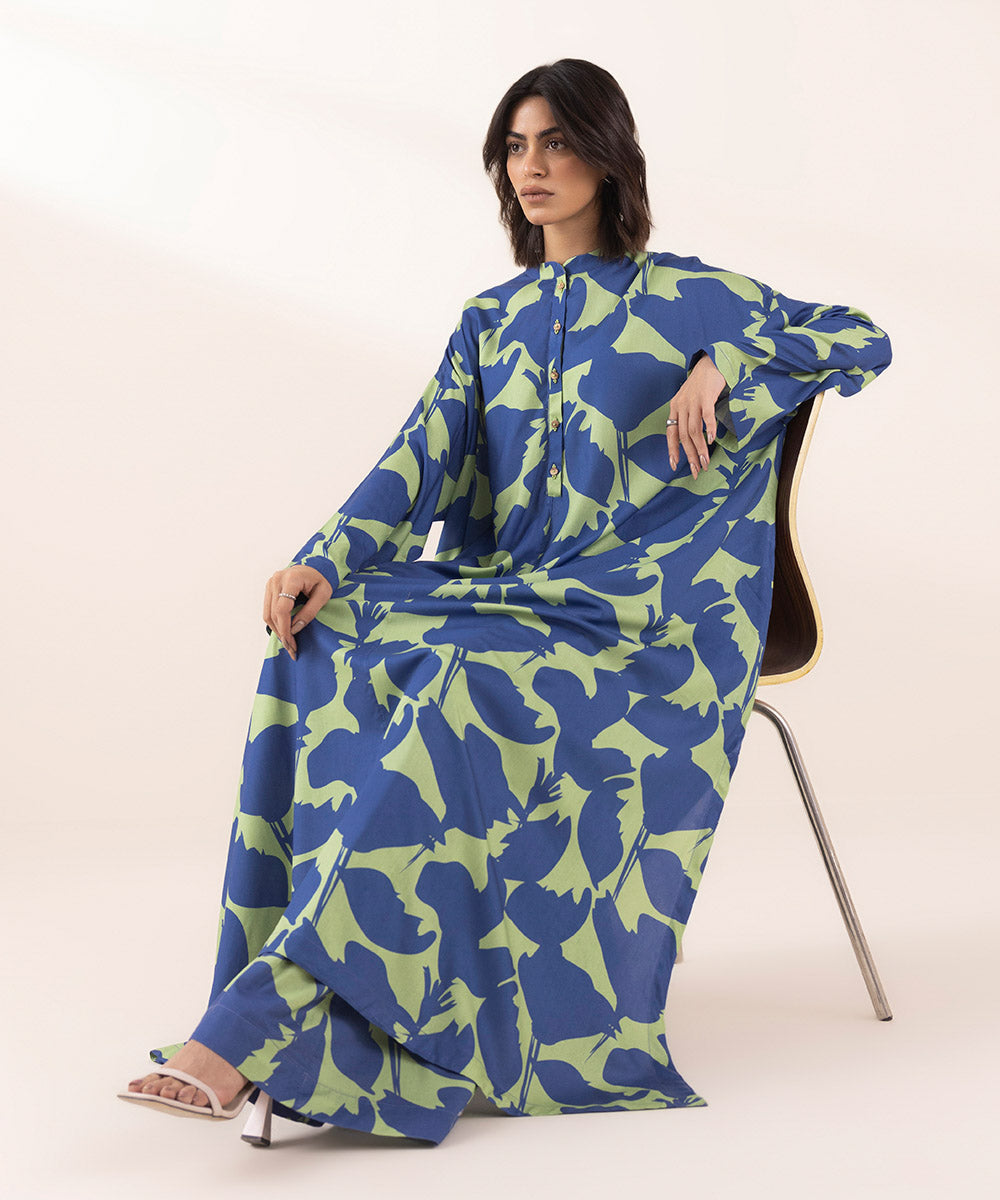 Women's RTW Arabic Lawn Multi Printed Boxy Shirt