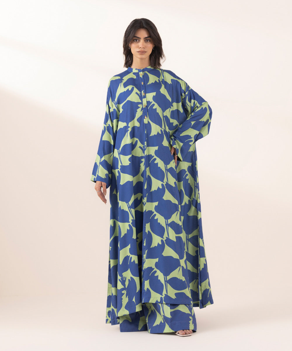 Women's RTW Arabic Lawn Multi Printed Boxy Shirt