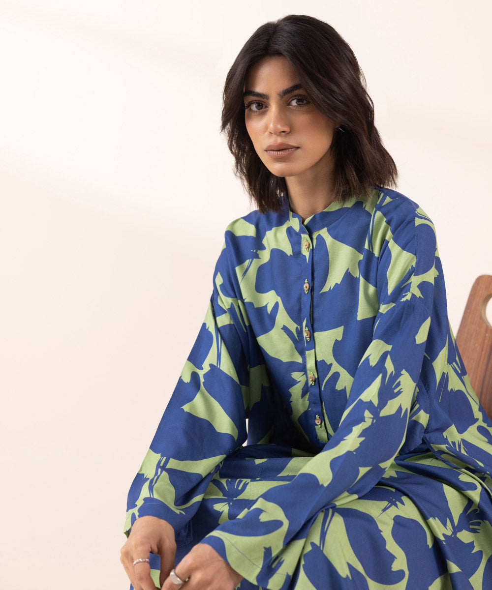 Women's RTW Arabic Lawn Multi Printed Boxy Shirt