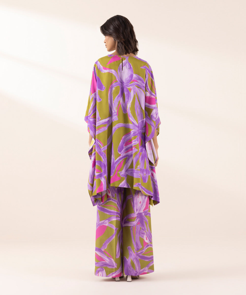 Women's RTW Arabic Lawn Multi Printed Kaftan