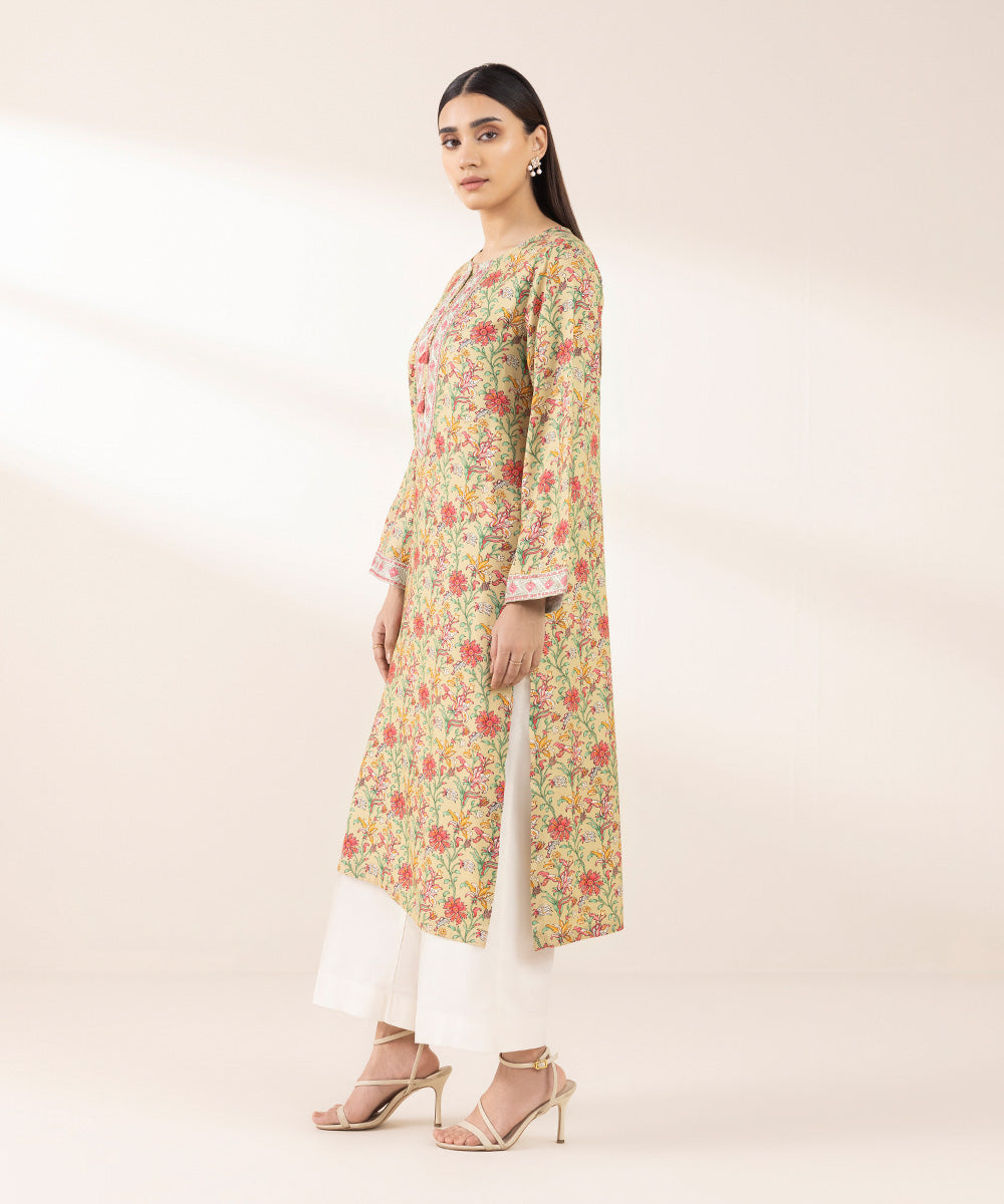 Women's Pret Arabic Lawn Multi Embroidered A-Line Shirt