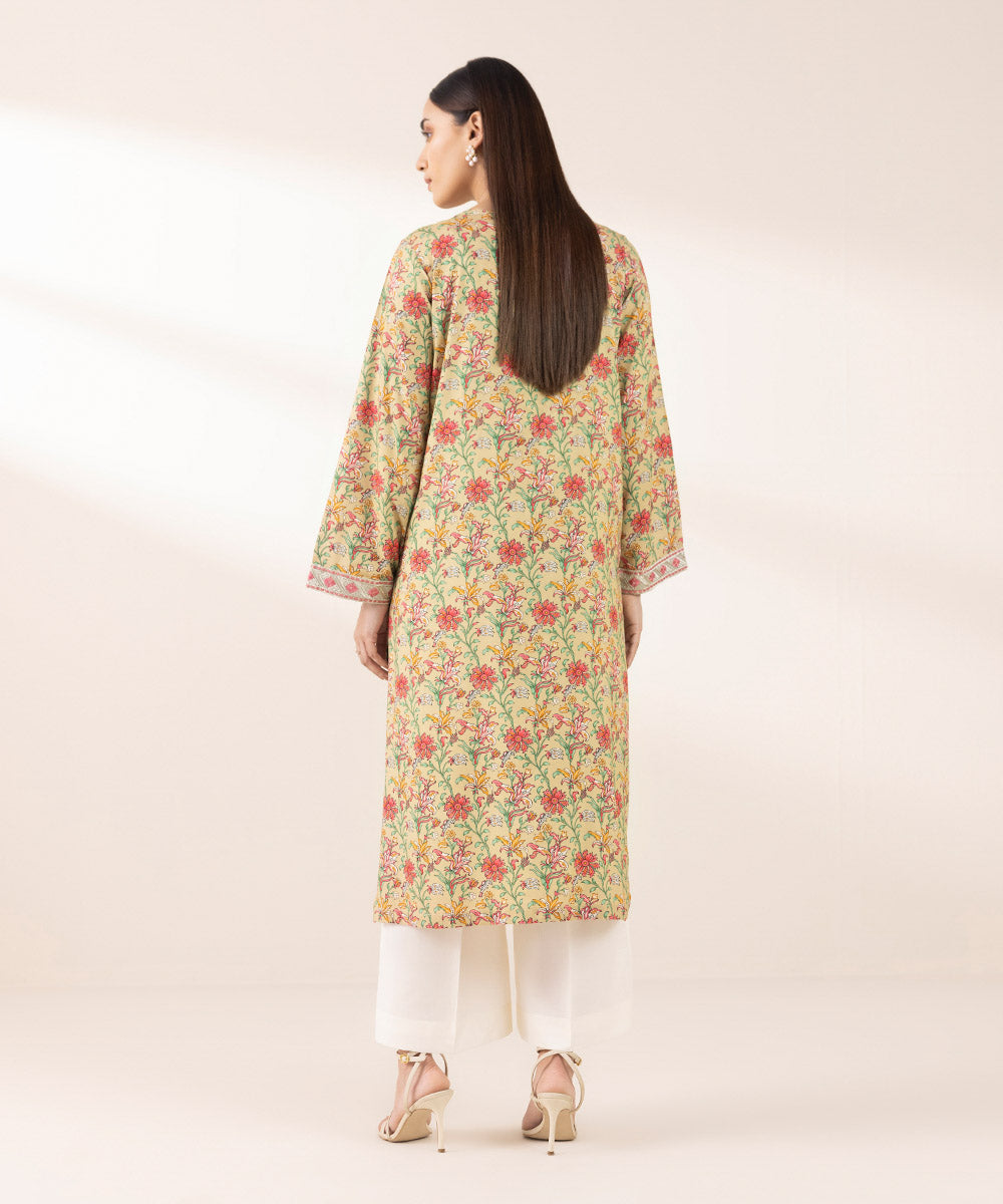 Women's Pret Arabic Lawn Multi Embroidered A-Line Shirt