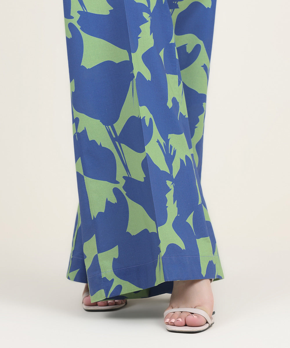 Women's RTW Cambric Multi Printed Flared Pants