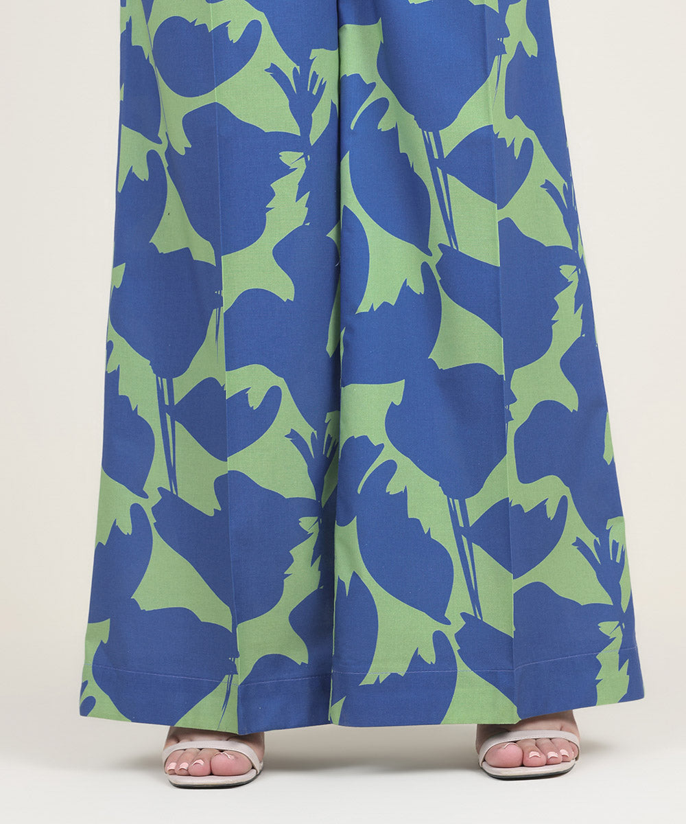Women's RTW Cambric Multi Printed Flared Pants