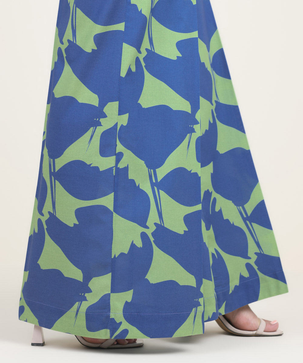Women's RTW Cambric Multi Printed Flared Pants