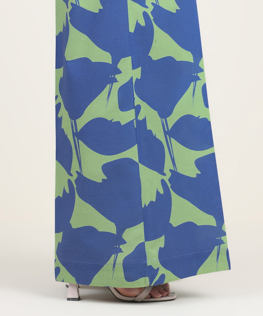 Women's RTW Cambric Multi Printed Flared Pants