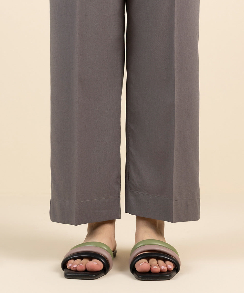 Cotton Viscose Cigarette Pants