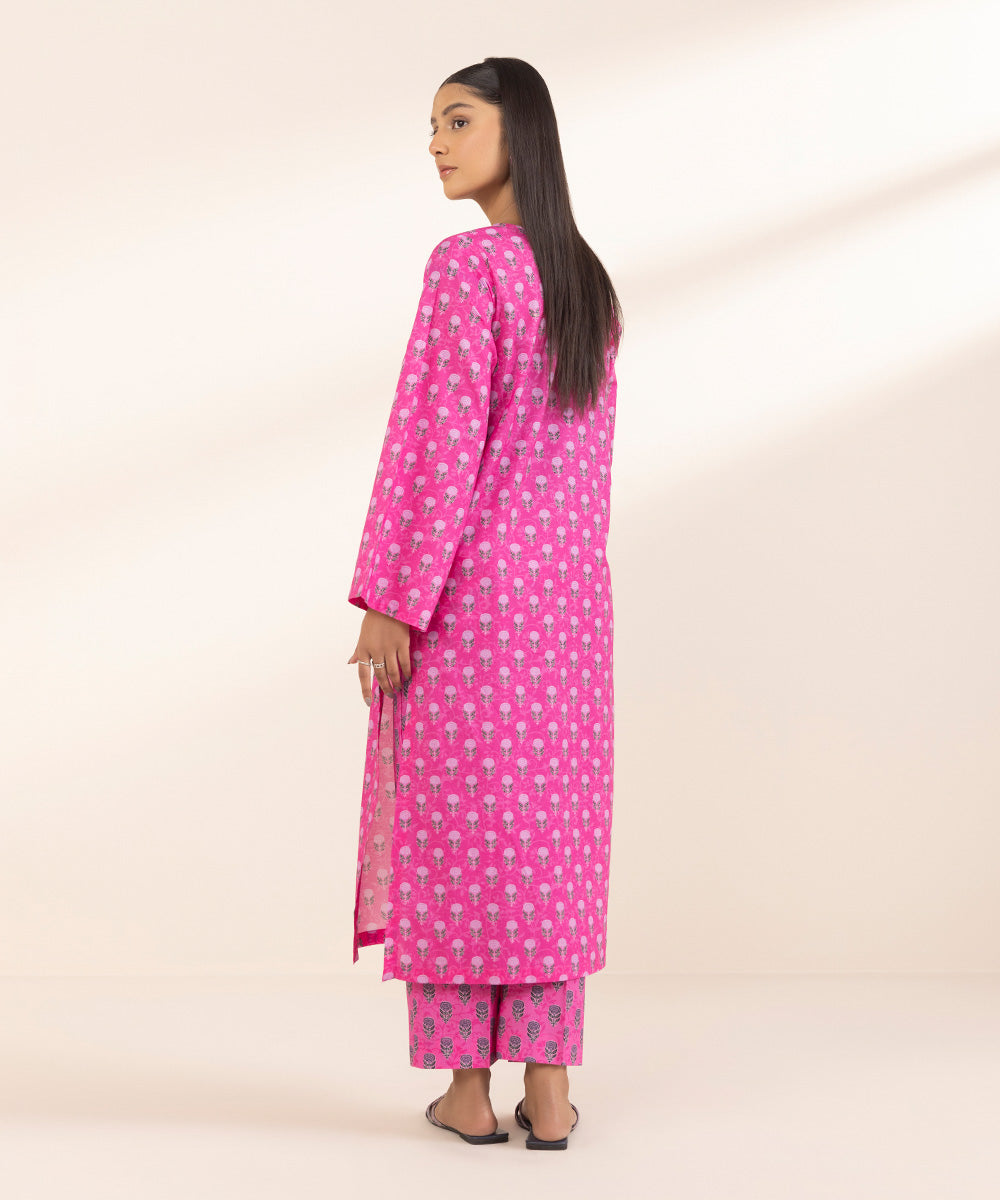 Women's Pret Lawn Pink Printed A-Line Shirt