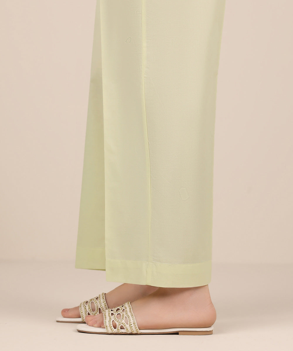 Women's RTW Cambric Beige Solid Culottes