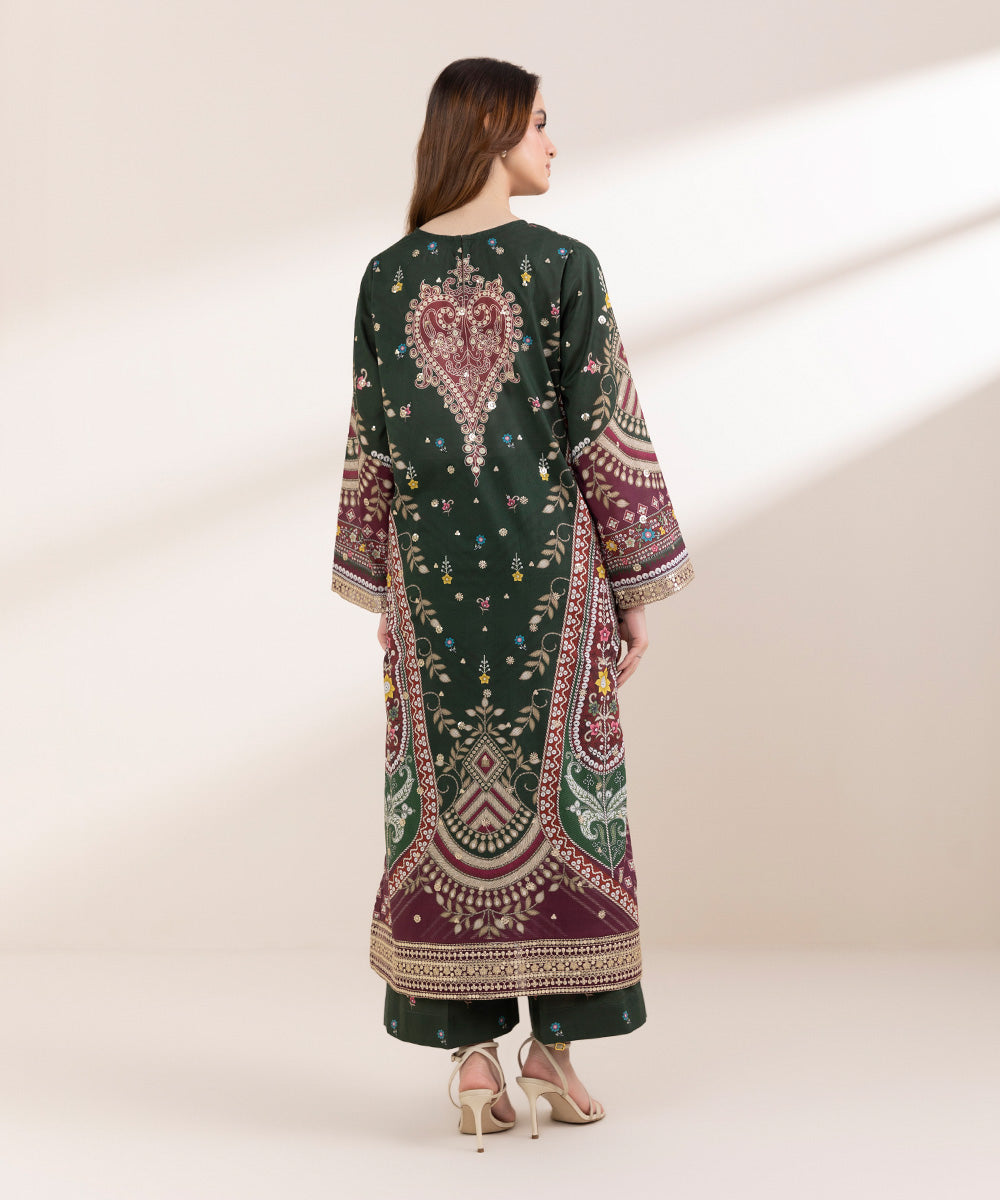 Women's Pret Lawn Multi Embroidered A-Line Shirt