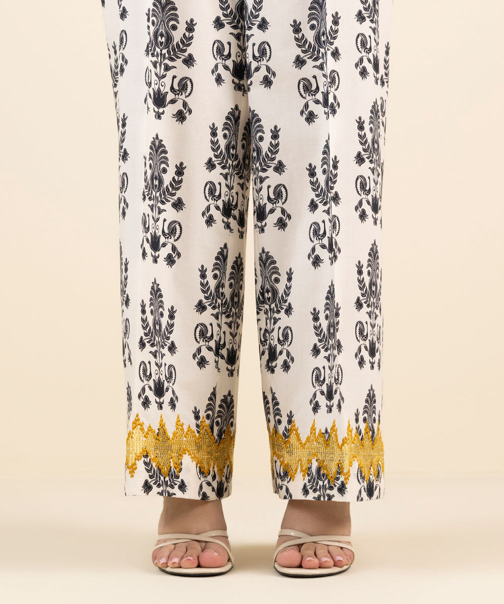 Embroidered Cambric Culottes