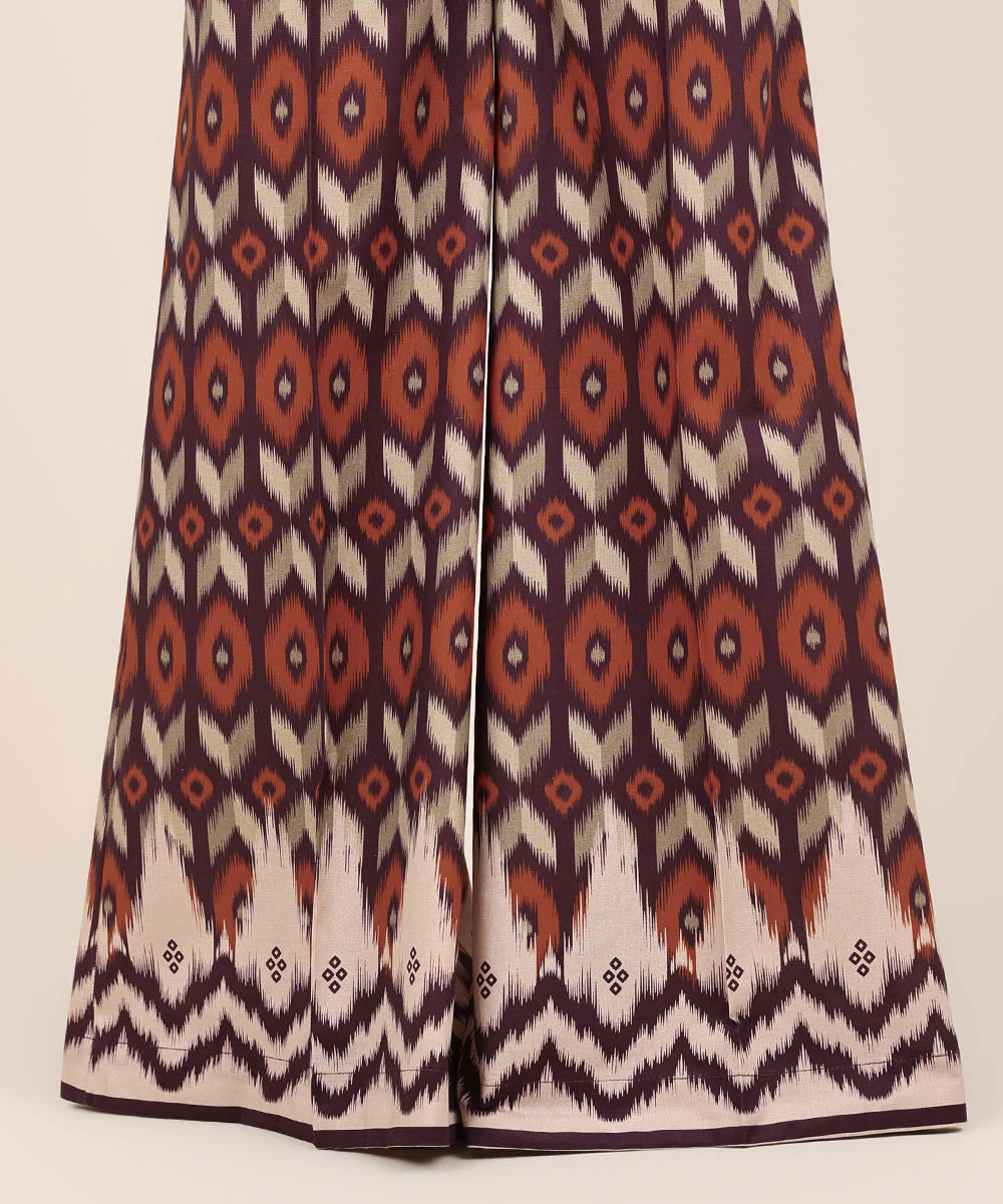 Women's RTW Cambric Multi Printed Flared Pants