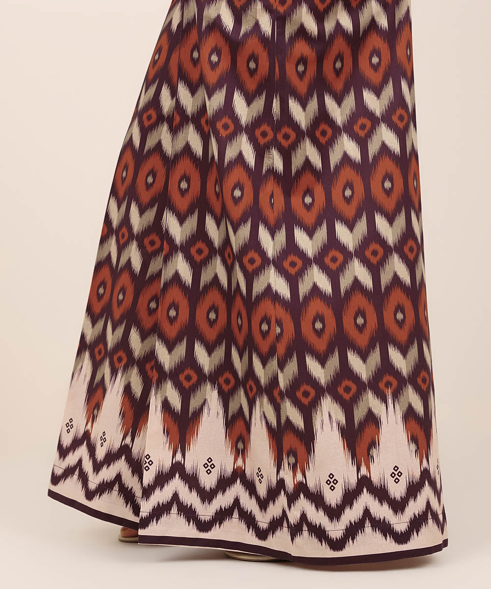 Women's RTW Cambric Multi Printed Flared Pants