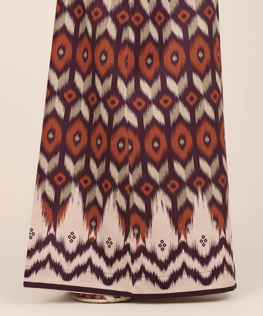 Women's RTW Cambric Multi Printed Flared Pants