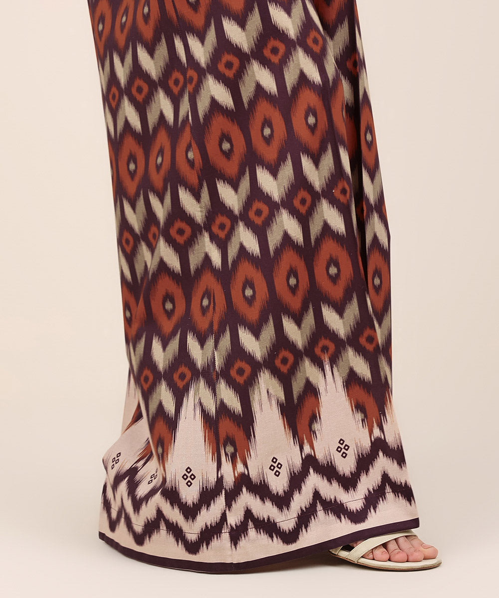 Women's RTW Cambric Multi Printed Flared Pants