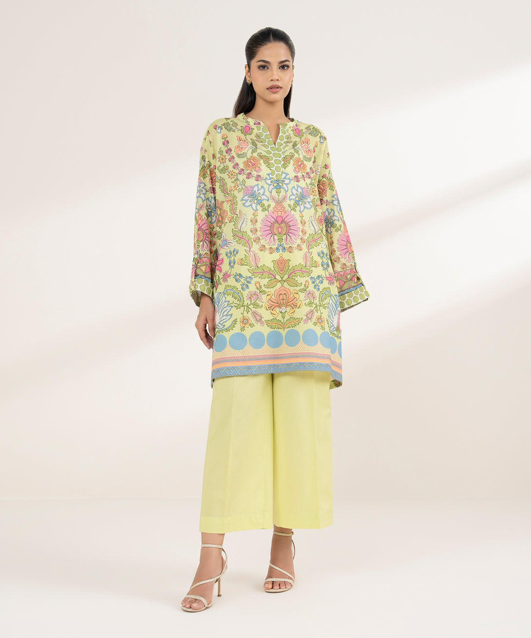 Women's RTW Lawn Multi Printed Boxy Shirt