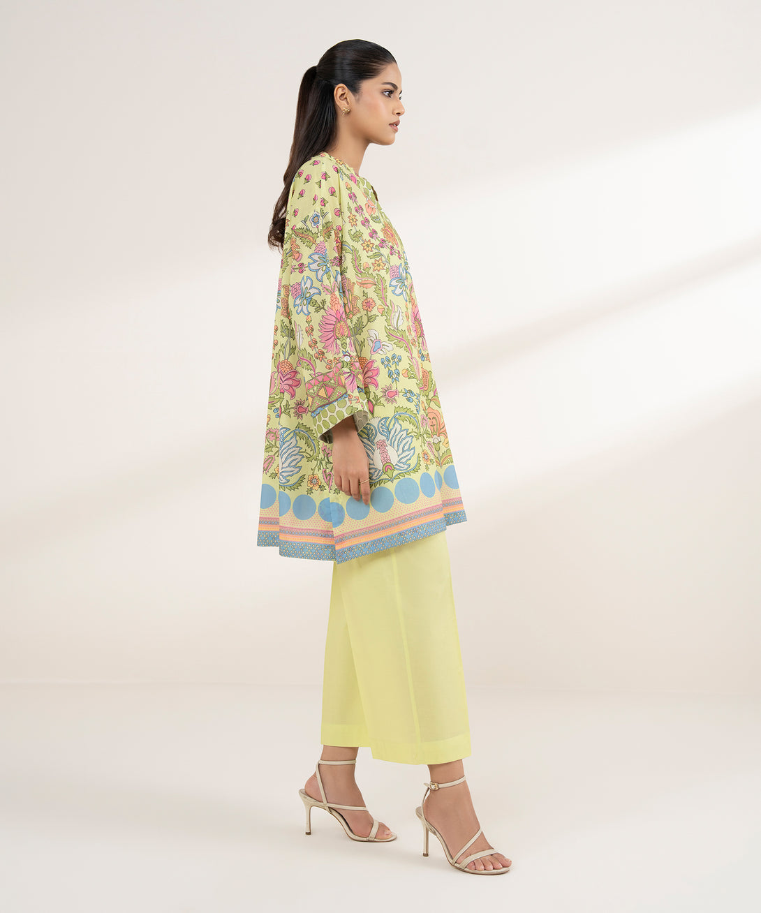 Women's RTW Lawn Multi Printed Boxy Shirt