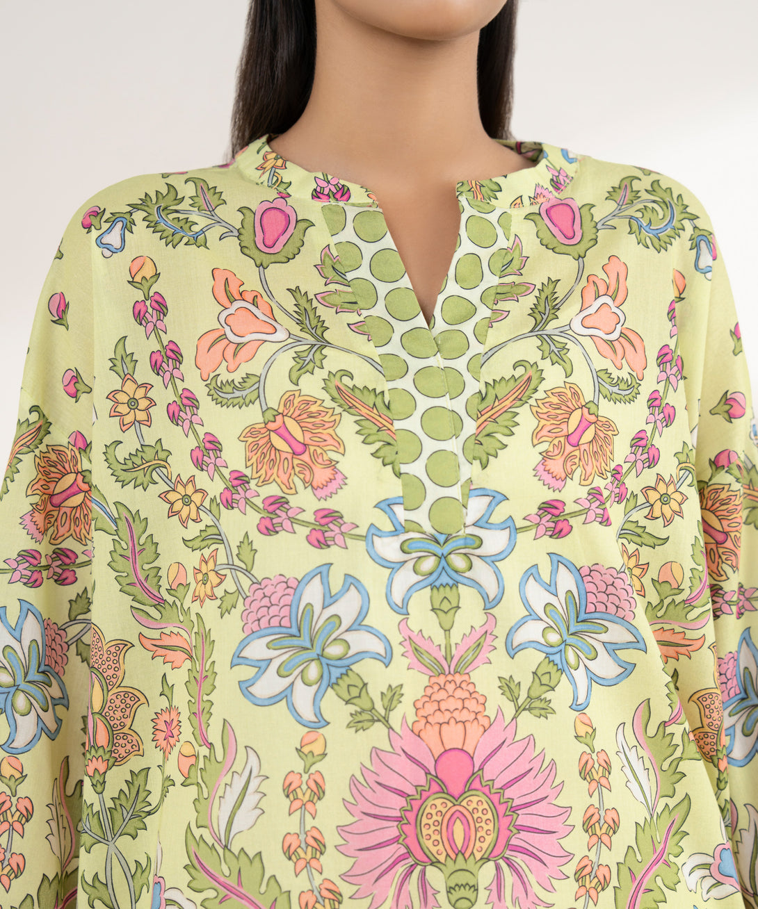 Women's RTW Lawn Multi Printed Boxy Shirt